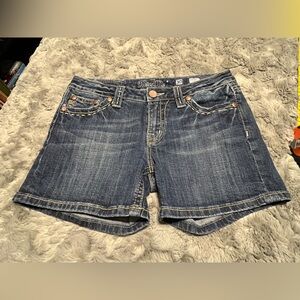 Miss Me Dark Blue Denim Shorts